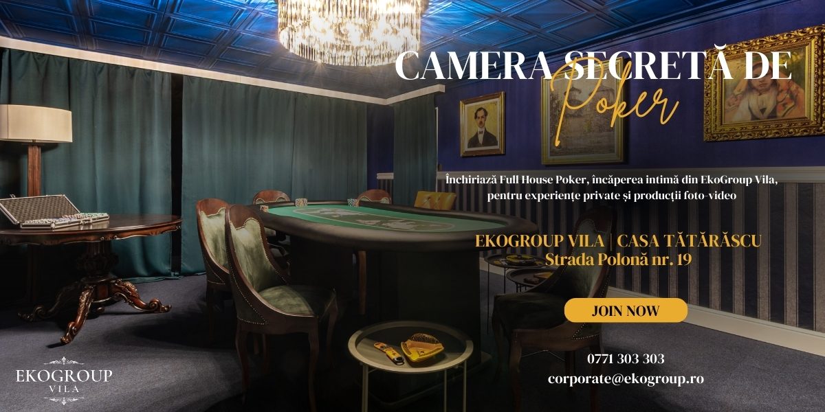 Full House Poker: O cameră de poker secretă cu aer interbelic pentru experiențe private rafinate